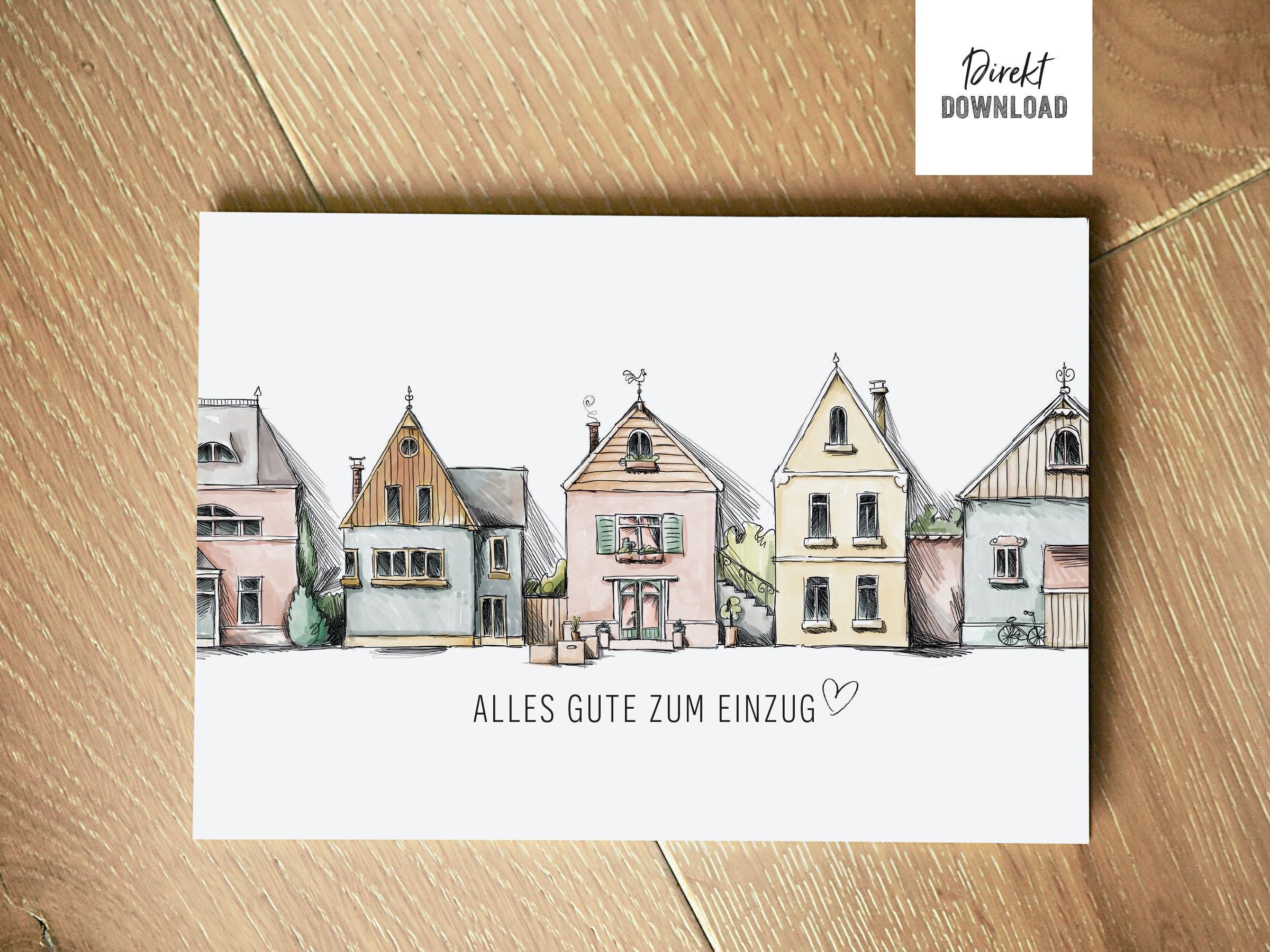 Personalisierte Glückliche Erste Neue Hauskarte, Glückliche Neue Hauskarte, Glückwünsche Zu Ihrem Ersten Haus, Neue Hauskarte Für Freund, 1