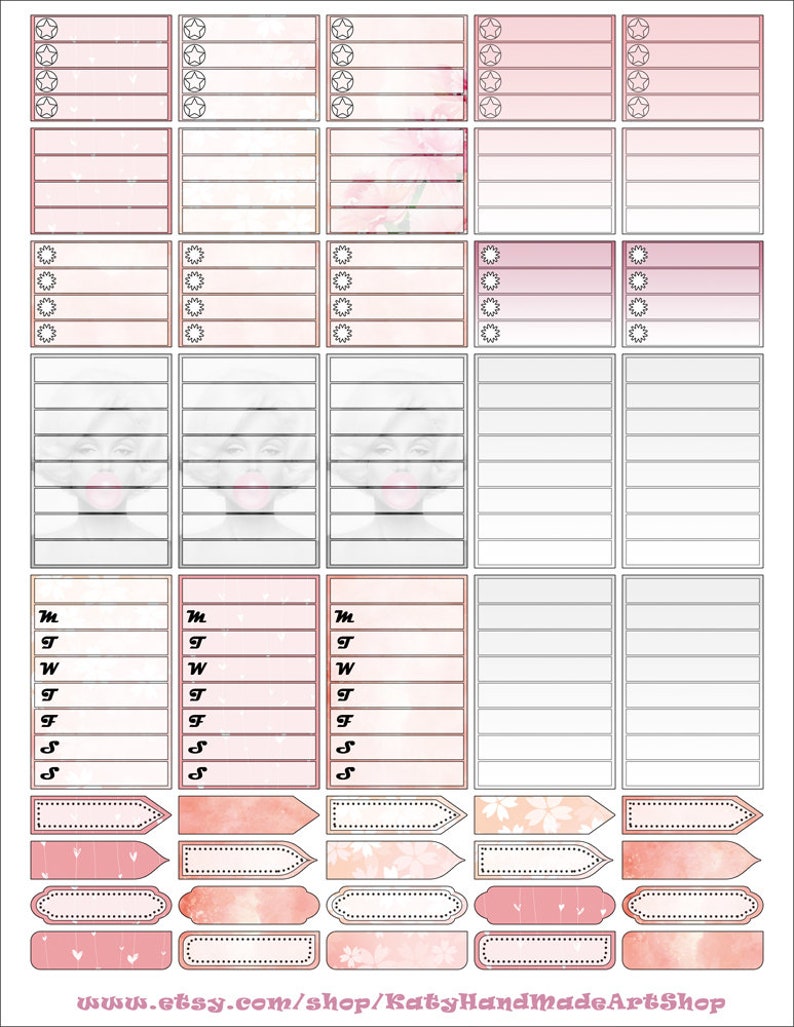 Printable Mambi Happy Planner Weekly Classic Stickers Merlin | Etsy