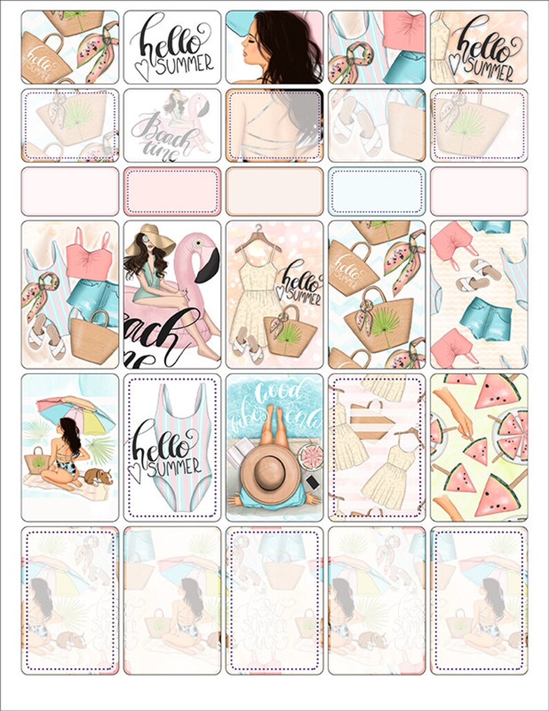 Printable Mambi Happy Planner Classic Stickers Happy Weekly | Etsy