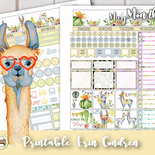 October Monthly Kit for Erin Condren Planner October Planner | Etsy