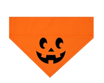 Jack-O-Lantern Pumpkin Halloween Dog Bandana