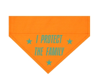 I Protect the Family Pet, Cat and Dog Bandana