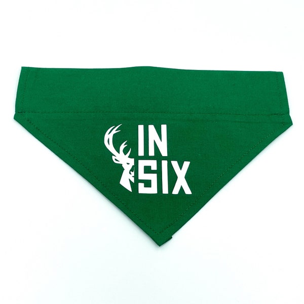 Milwaukee Bucks, Bucks in Six Over the Collar Cat and Dog Bandana