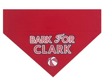 Caitlin Clark, Bark for Clark, Over the Collar Dog and Cat Bandana