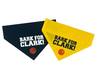 Caitlin Clark, Bark for Clark Over the Collar Dog and Cat Bandana