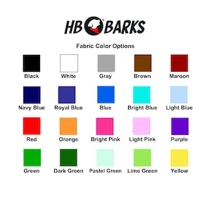 Puede incluir: Un gr&aacute;fico que muestra las opciones de color de tela para un producto. Los colores incluyen negro, blanco, gris, marr&oacute;n, granate, azul marino, azul real, azul, azul brillante, azul claro, rojo, naranja, rosa brillante, rosa claro, morado, verde, verde oscuro, verde pastel, verde lima y amarillo.