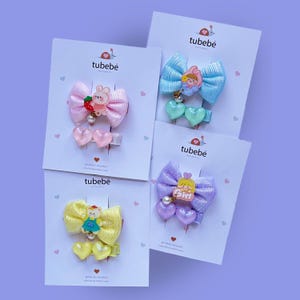 Pinzas para el pelo con dibujos animados para niñas: juego de pasadores coloridos y divertidos - Accesorios kawaii para niñas