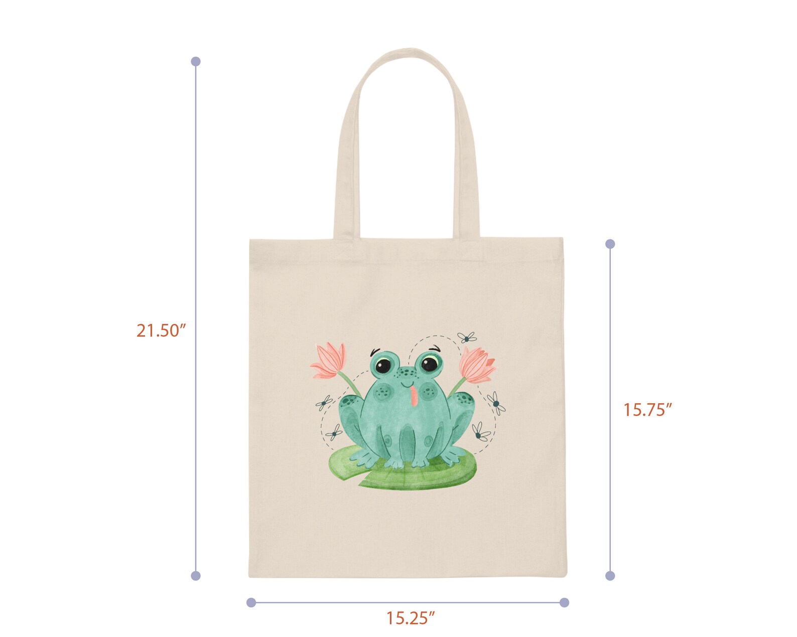 Tote Bag Cute Frog Tote Bag Aesthetic Cute Aesthetic Tote Etsy