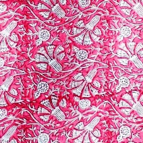 2.5 to 100 yards indian hand block print fabric indian cotton fabric handmade