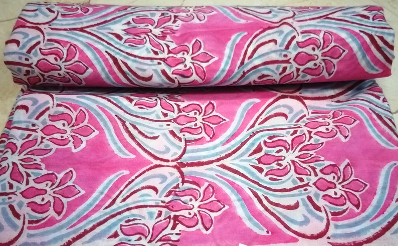 2.5 to 100 yards indian hand block print fabric indian cotton fabric handmade