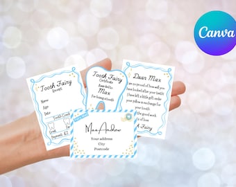 Mini Tooth Fairy Letter Set: Printable Certificate & Receipt (Digital Download)