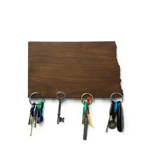 North Dakota Magnetic Key Holder - The Wooden States of America