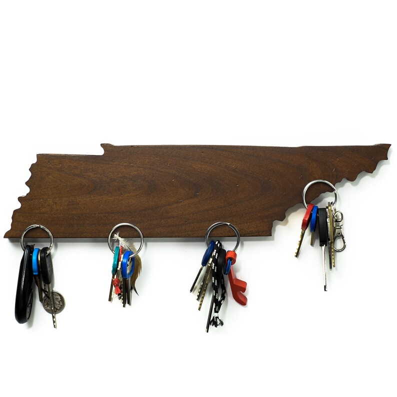 Tennessee Key Holder the Wooden States of America Etsy