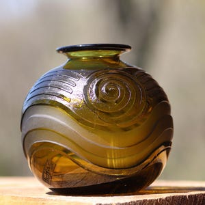 Legras French Glass Vase Acid Cut and Carved Art Deco