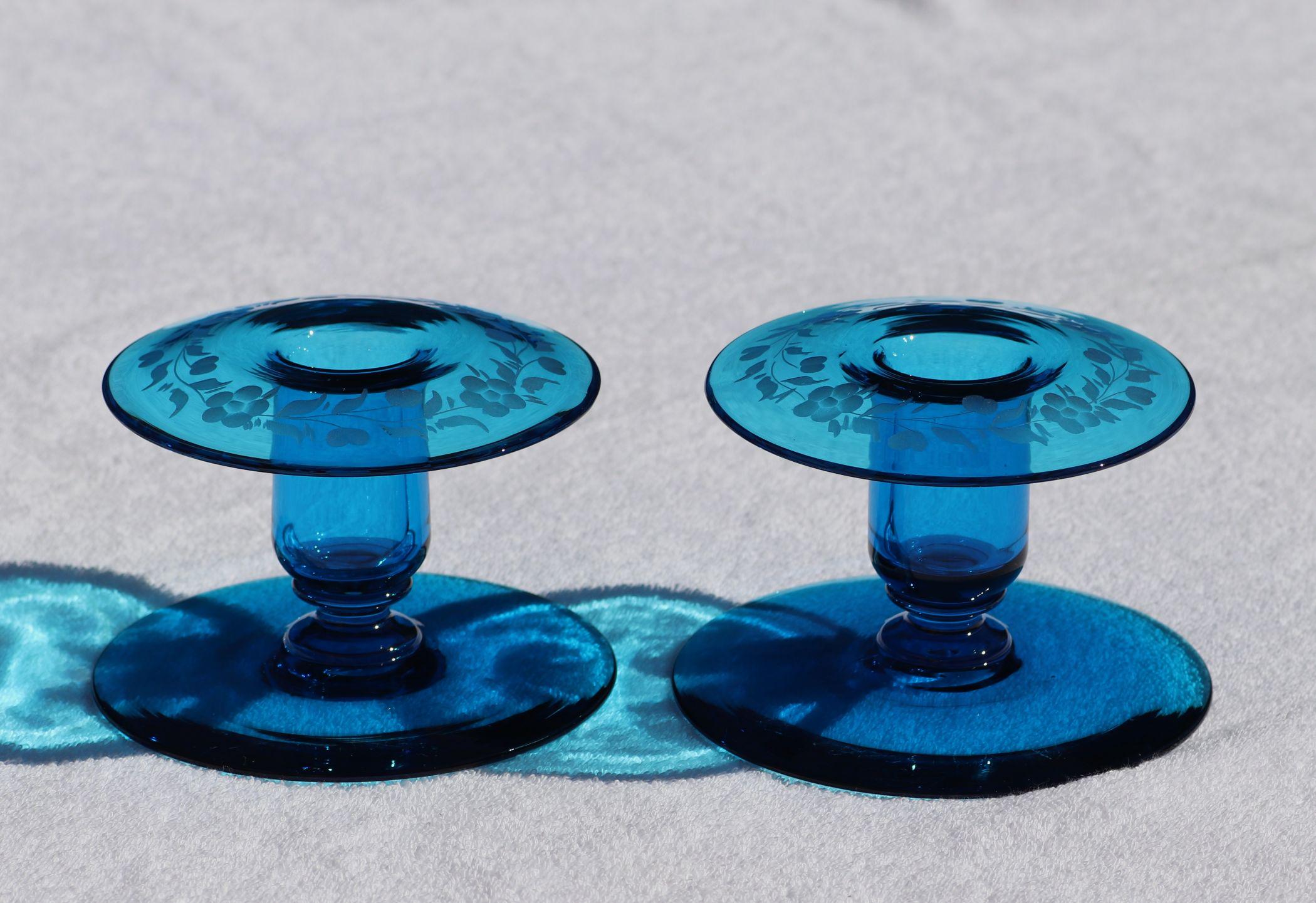 Steuben Candlesticks - Etsy