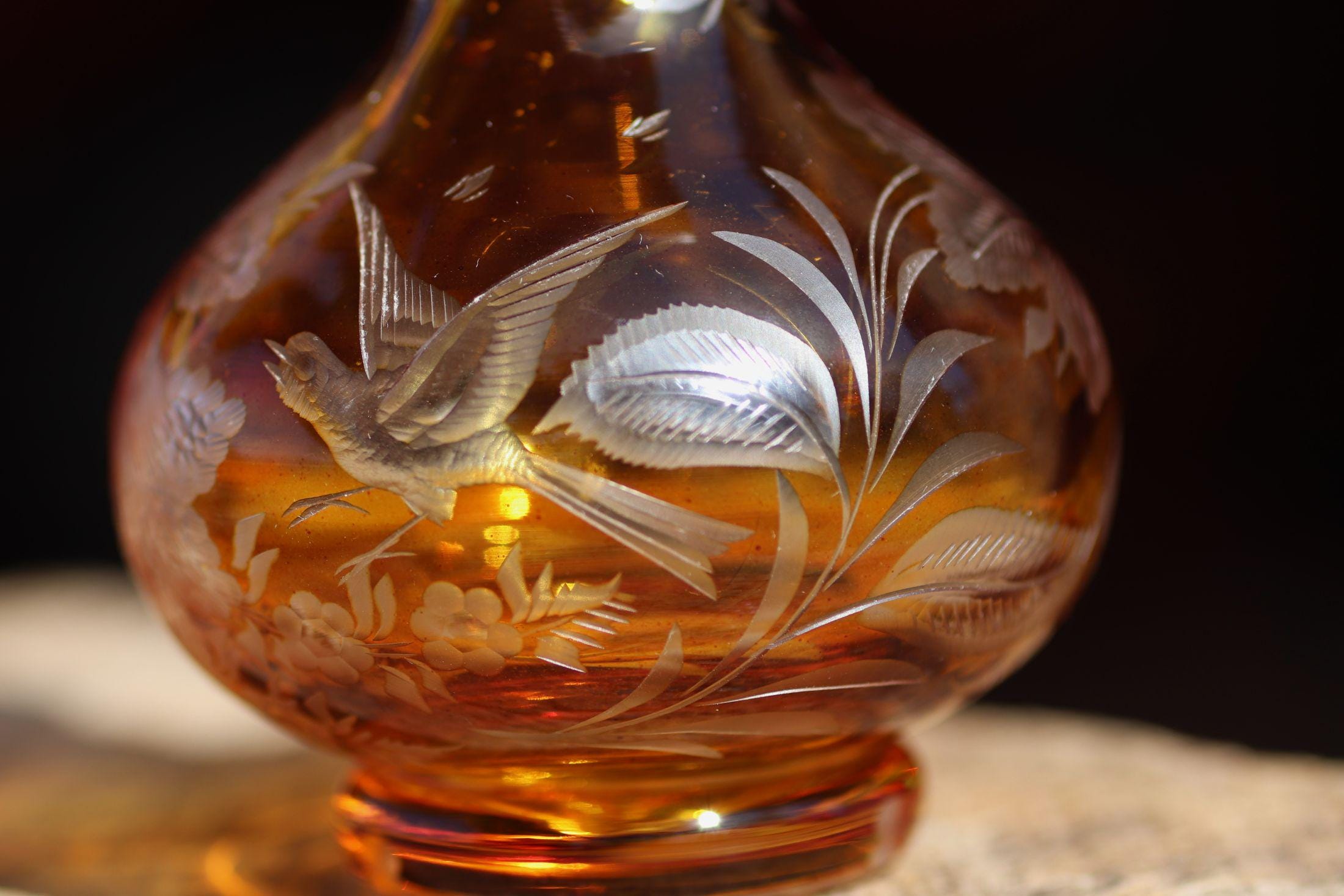 Antique Moser Glass - Etsy