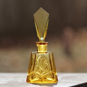 Antique Czech Art Glass Perfume Bottle
