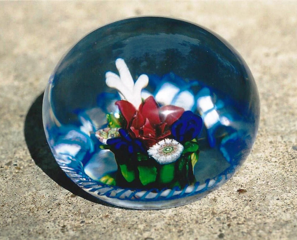 Antique St. Louis French Art Glass Paperweight Etsy