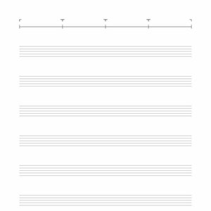 Novel STAVES // A5 Music Paper Discbound Notebook Refill