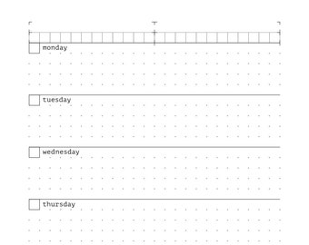 Novel WEEKS // A5 Weekly Discbound Planner Refill