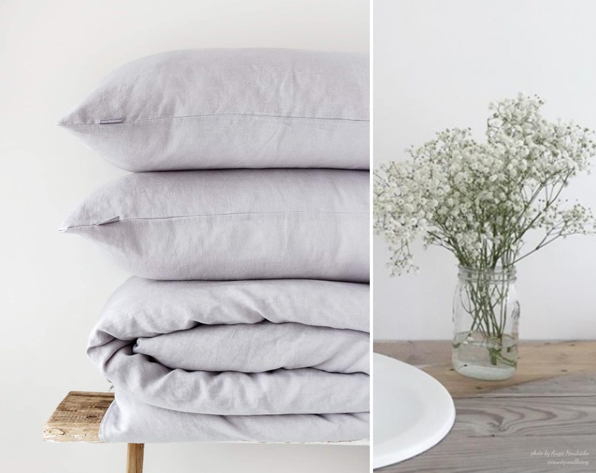 Linen Duvet Cover in European UK IKEA Single Size. Light Etsy