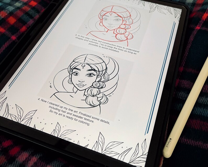 How to Draw A Girl Stylized Portrait Digital Step by Step Drawing Guide