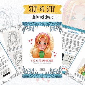 How To Draw A Girl | Stylized Portrait | Digital Step By Step Drawing Guide PDF