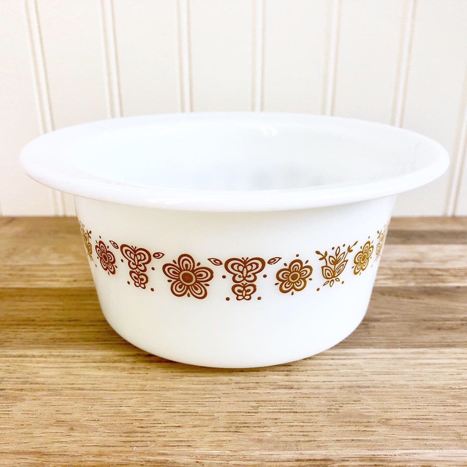 Vintage Pyrex Gravy Boat & Small Bowl White Pyrex Butterfly Etsy