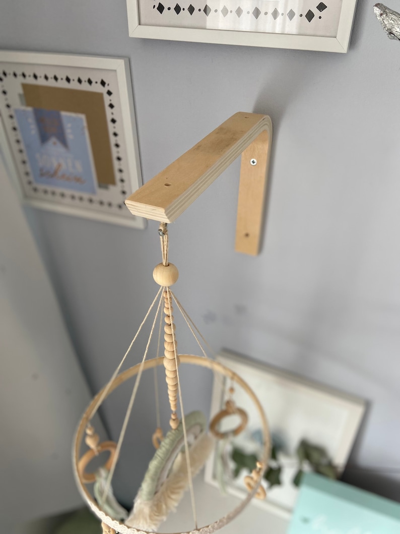 Wandhalterung aus Holz 𝐵𝑜ℎ𝑜 für Babymobiles zdjęcie 1