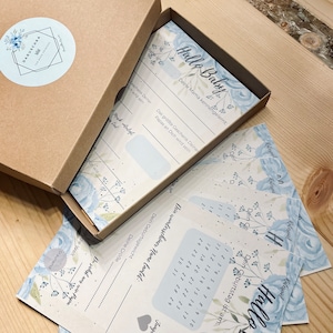 Juego de baby shower / regalo de baby shower / tarjetas de deseos para bebé / decoración de baby shower / regalo para mujeres embarazadas