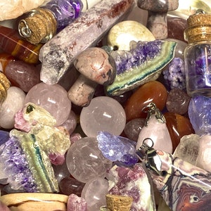 Premium LOVE Crystal Confetti Mix- Truly Handcrafted Items - Small Scoop Love Confetti Mix - Surprise Crystals - Mystery Crystals