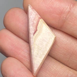 Handcrafted Pink Rhodochrosite Crystal Drilled Bead