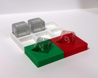 Marvel Crisis Protocol Status Tracker | MCP Character Dashboard | Dice Holder for Damage, Power & Conditions | 3D Printed PLA
