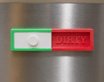Dishwasher Clean Dirty Sign – Sliding Indicator Magnet – Kitchen Status Indicator