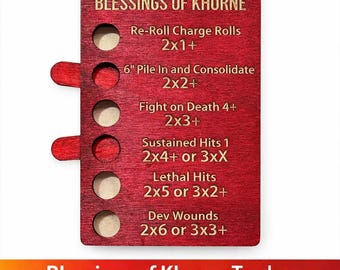 Wooden Blessings of Khorne Tracker – World Eaters 40k Gaming Accessory