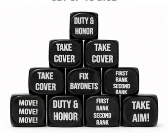 Imperial Guard Order Dice – Astra Militarum Command Gaming Accessory