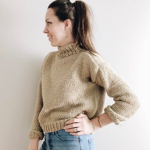 Knitting Pattern | the Riley | Classic Timeless Turtleneck Roll Neck ...