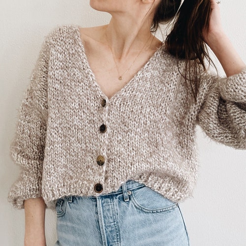 sweater cropped cardigan