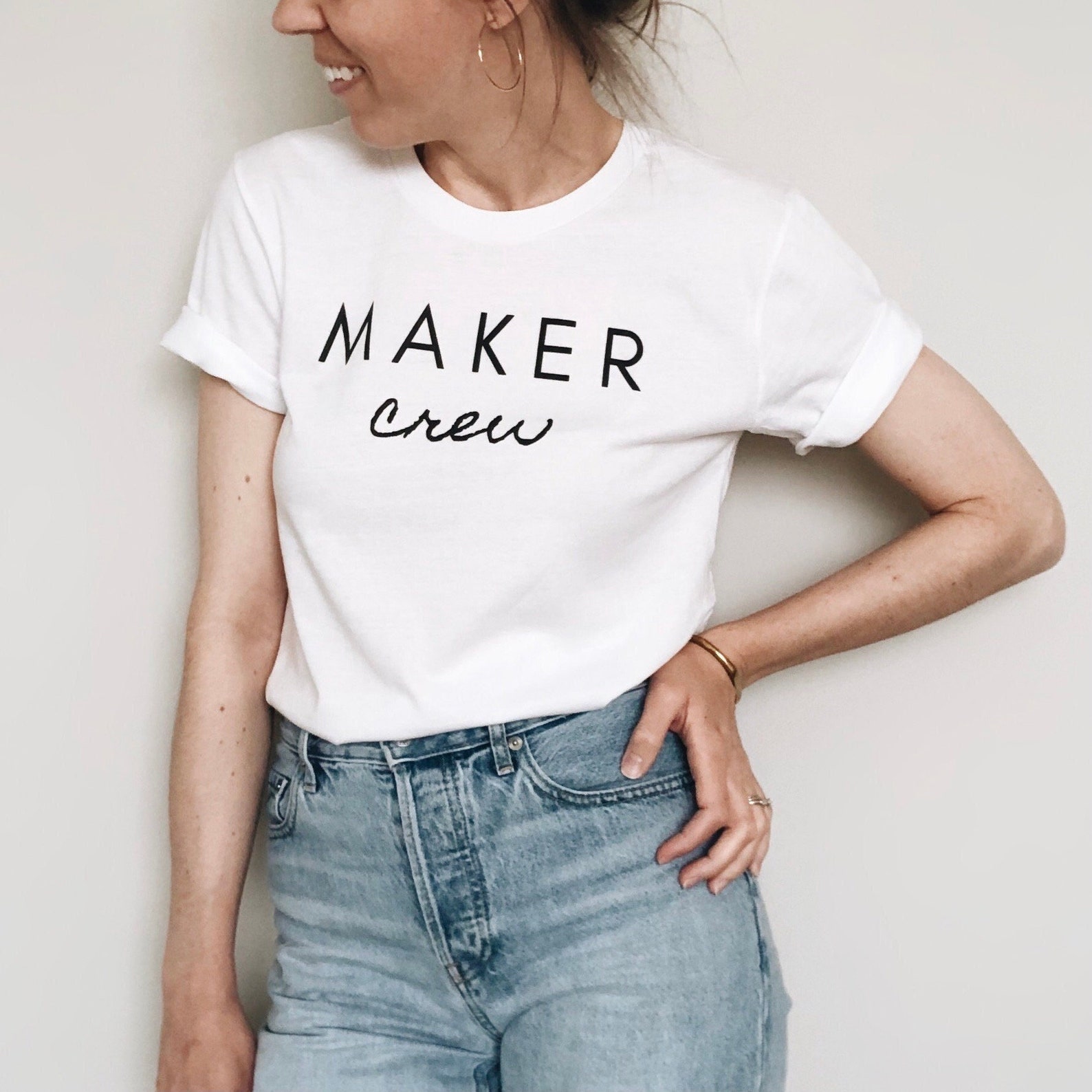 Maker Crew Maker Tee Graphic T Shirt Top for Makers - Etsy