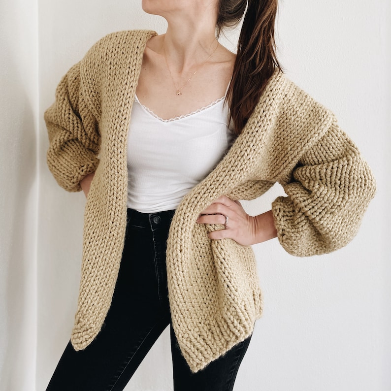 Knitting Pattern the Cannady Modern Chunky Oversized - Etsy