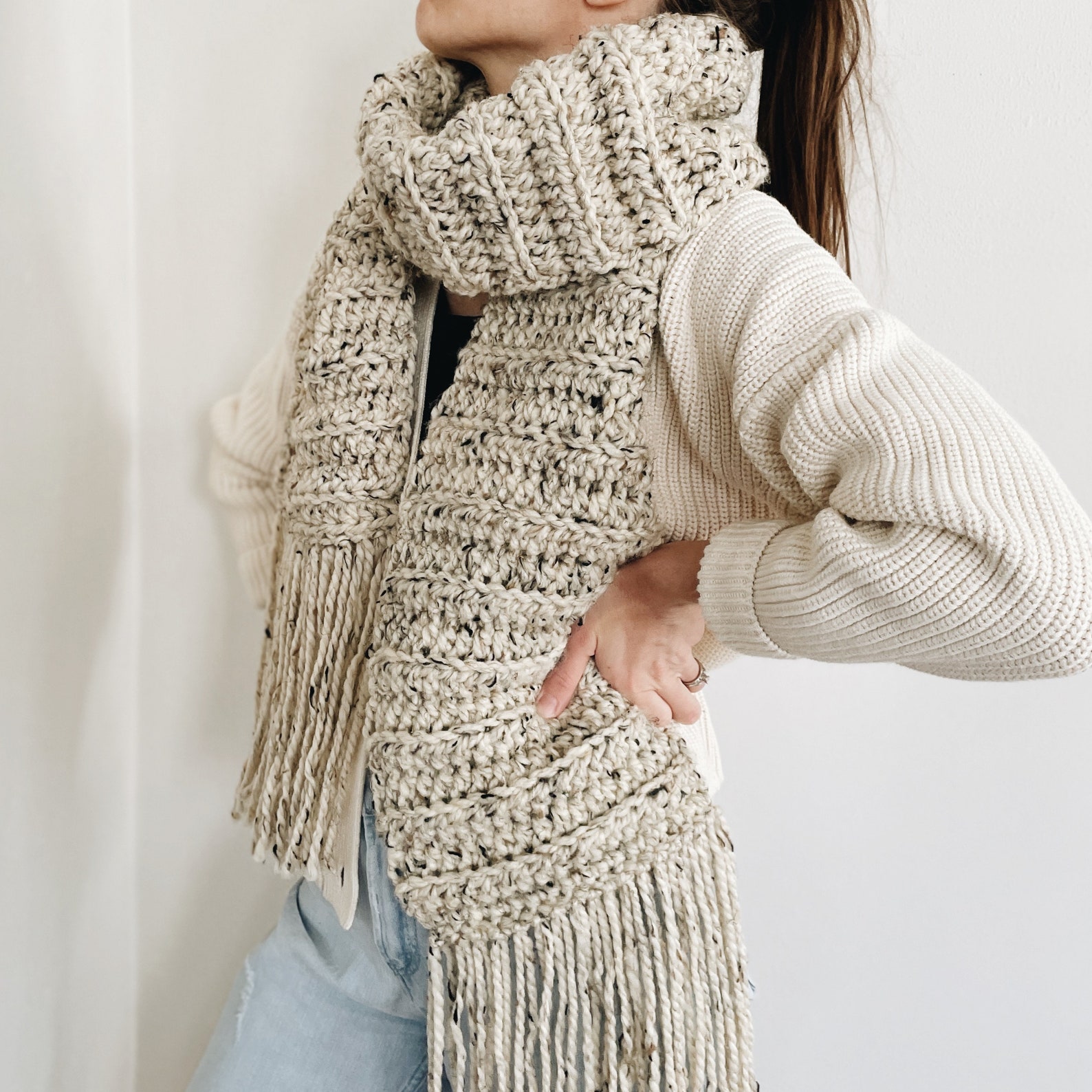 Crochet Pattern the Berkeley Chunky Long Oversized Scarf - Etsy