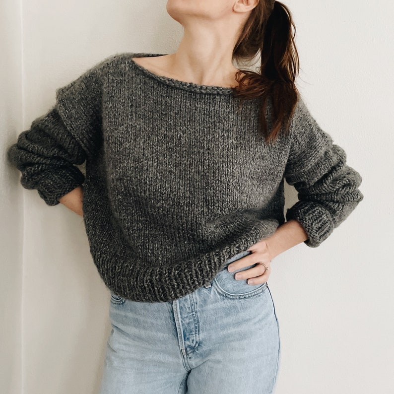 Knitting Pattern the Aurie Modern Chunky Oversized Knit - Etsy