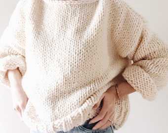 Knitting Pattern | the Sunday | Modern Oversized Chunky Knit Knitting Pattern | the Sunday | Modern Oversized Chunky Knit