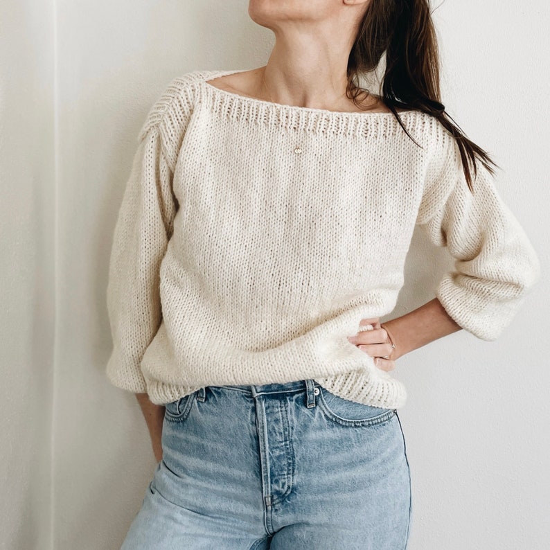 Knitting Pattern the Arden Lightweight Oversized Classic | Etsy