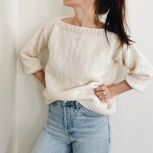 Strickmuster | Die Arden | leichter oversized klassischer Strickpullover Pullover mit einfacher Strickanleitung