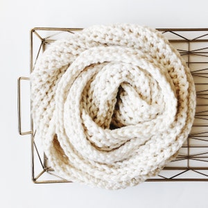 Crochet Pattern | the Graham | Chunky Long Oversized Ribbed Scarf Easy ...