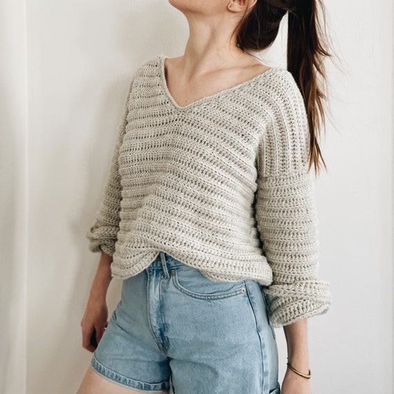 Concept Womens Sweater Crochet Pattern - A/W - Intermediate - (6185-12)