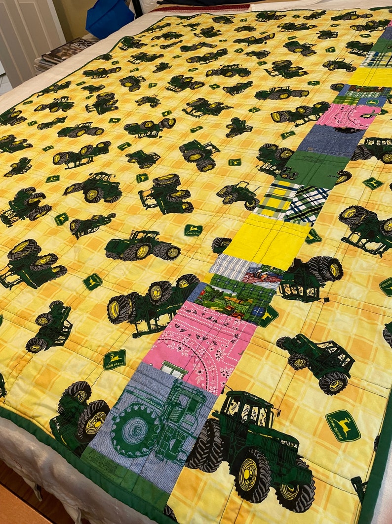 John Deere Around the World Quilt Etsy