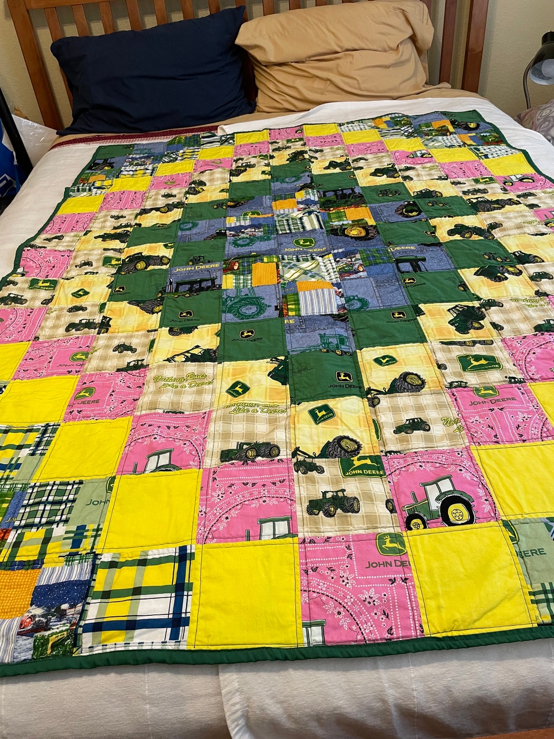 John Deere Around the World Quilt Etsy