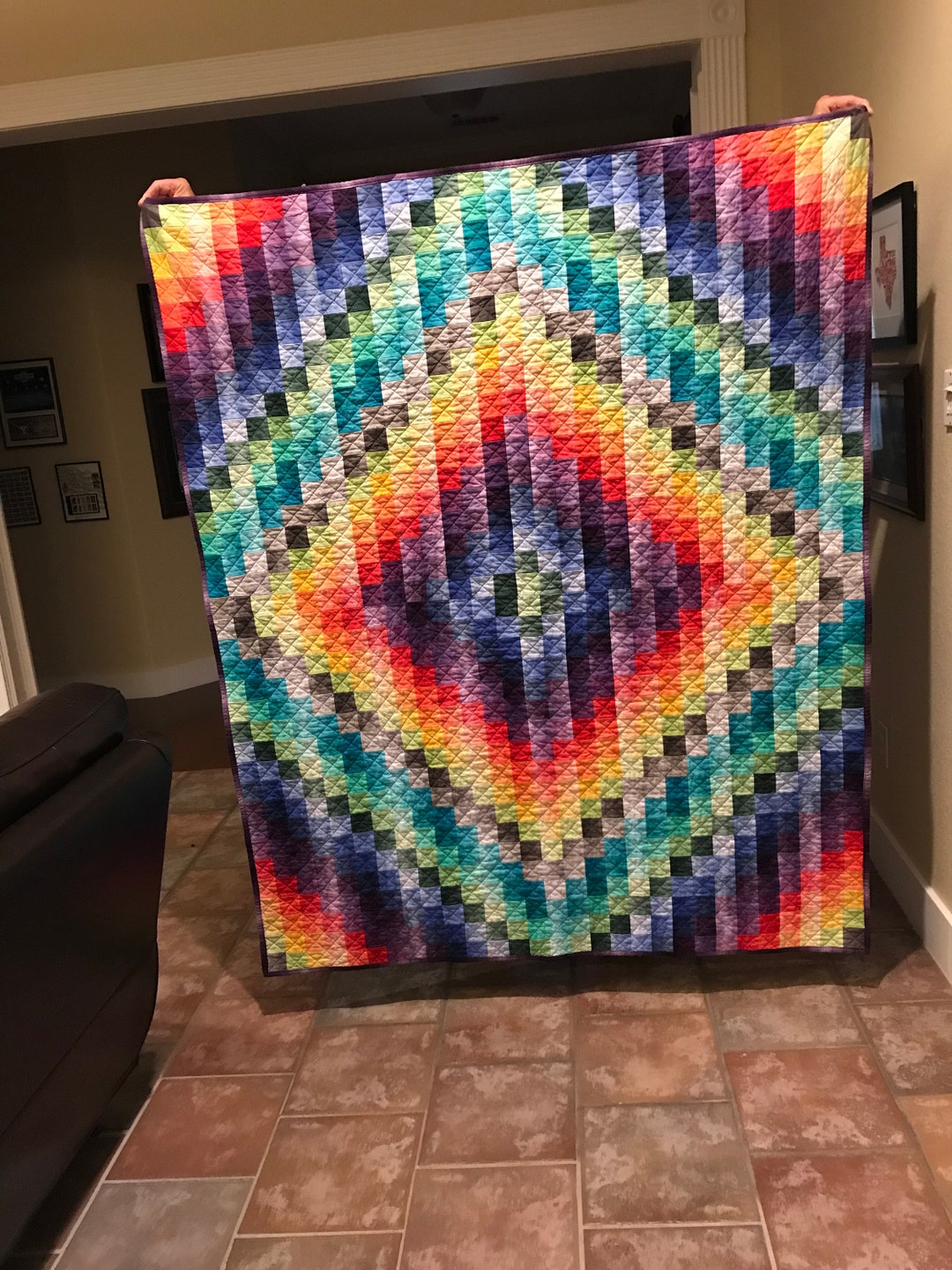 Ombré Bargello Quilt Etsy